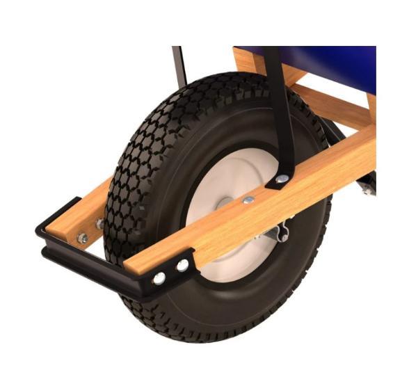 540mm de Hulpmiddelen 150kg van de Tuinkar 6 Kubieke voet-Kruiwagen met Staalkader 2