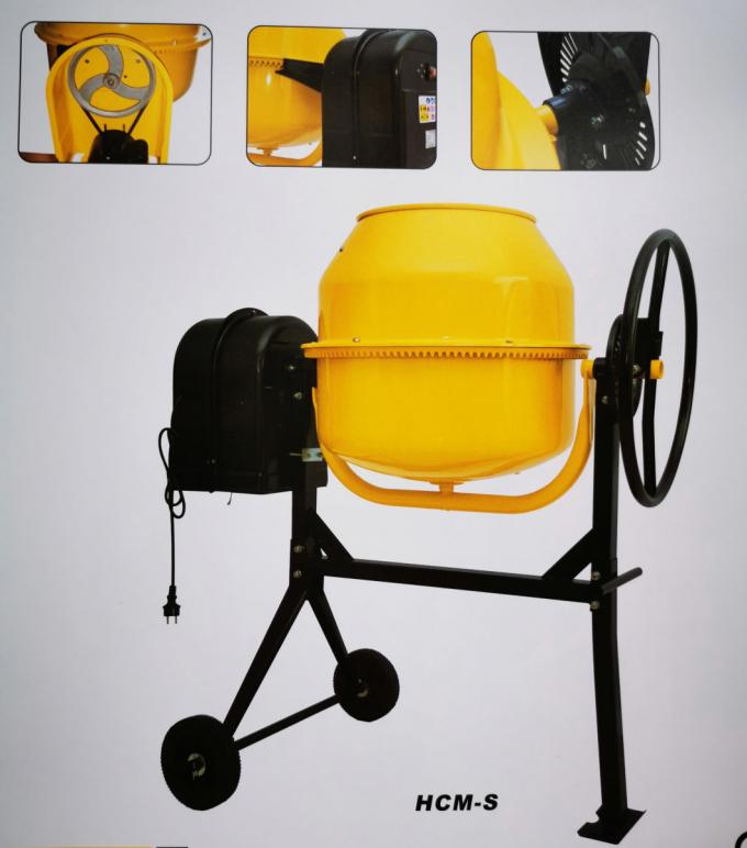 Rotortype Elektrische Concrete Mixermachine 650W met Trommelmond 0