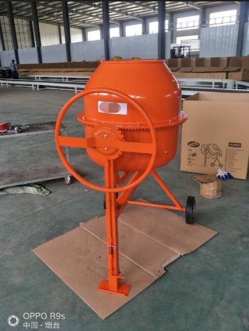 Gele Kleur die Concrete Mixer ISO9001 Mini Concrete Mixer bouwen 0