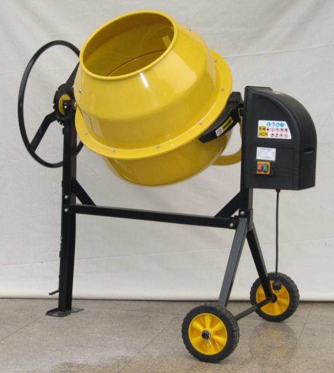 Gele Kleur die Concrete Mixer ISO9001 Mini Concrete Mixer bouwen 1