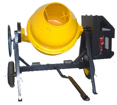De Machine500l Concrete Mixer van de gas Automatische Concrete Mixer met Mini Pump 0