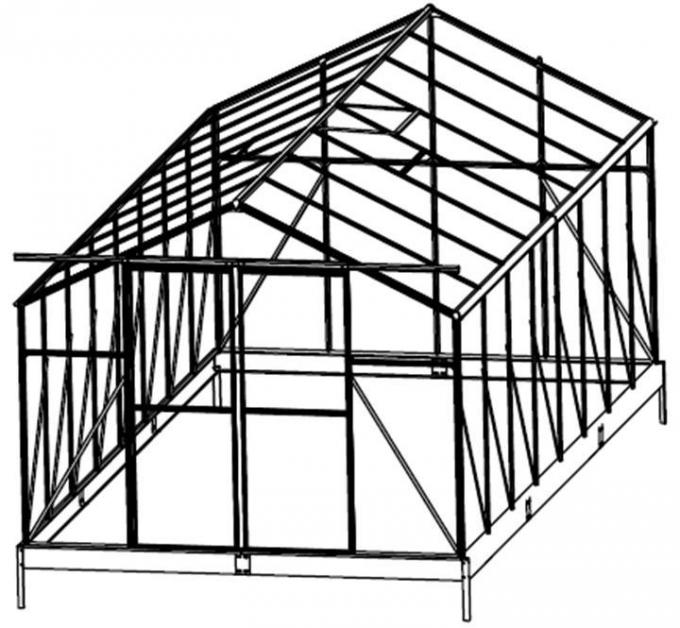 5cm van de de Spitstuin van TuinWerktuigmachines van het het Aluminiumkader het Zonne Groene Huis 6