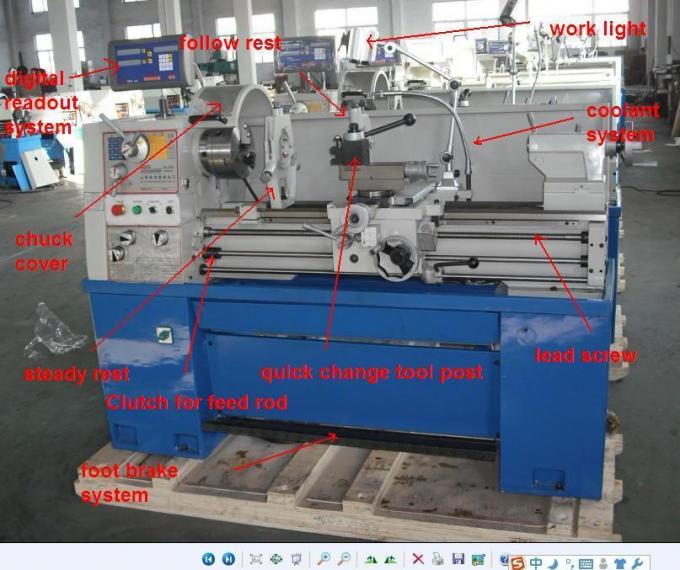 C6251 CNC van de de Plichts de Super Starheid van Heavey van de Metaaldraaibank Draaibank van het de Enige Fasemetaal 2