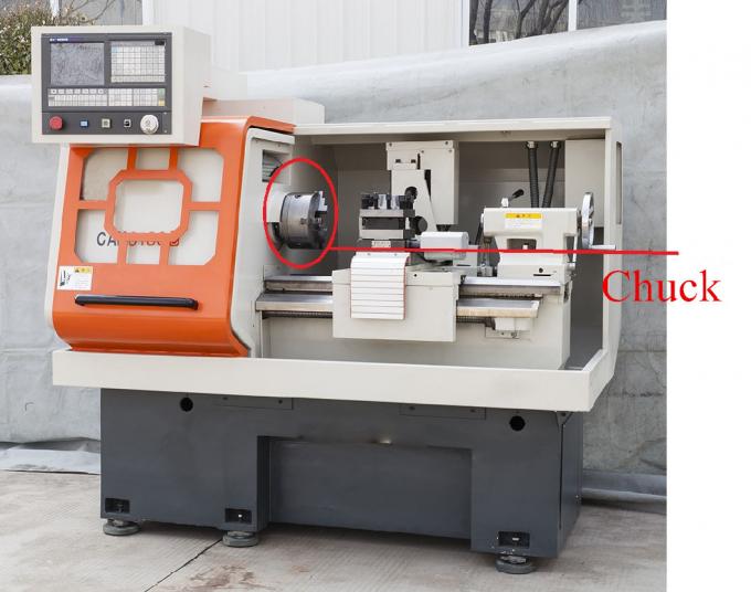 Spits Oppervlaktemetaal Cnc die 340mm Programmeerbare Metaaldraaibank draaien 1