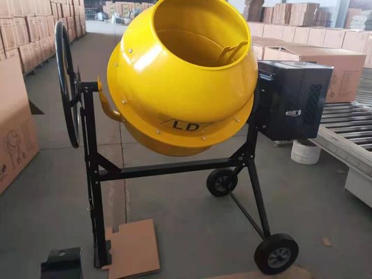 Twee Wielen Elektrisch Mini Concrete Mixer 250L met Gietijzer Ring Gear