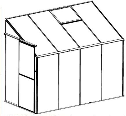 4ft Muur zette de Groene Huis gemakkelijk Geassembleerd Serre van het Hobbyhuis op